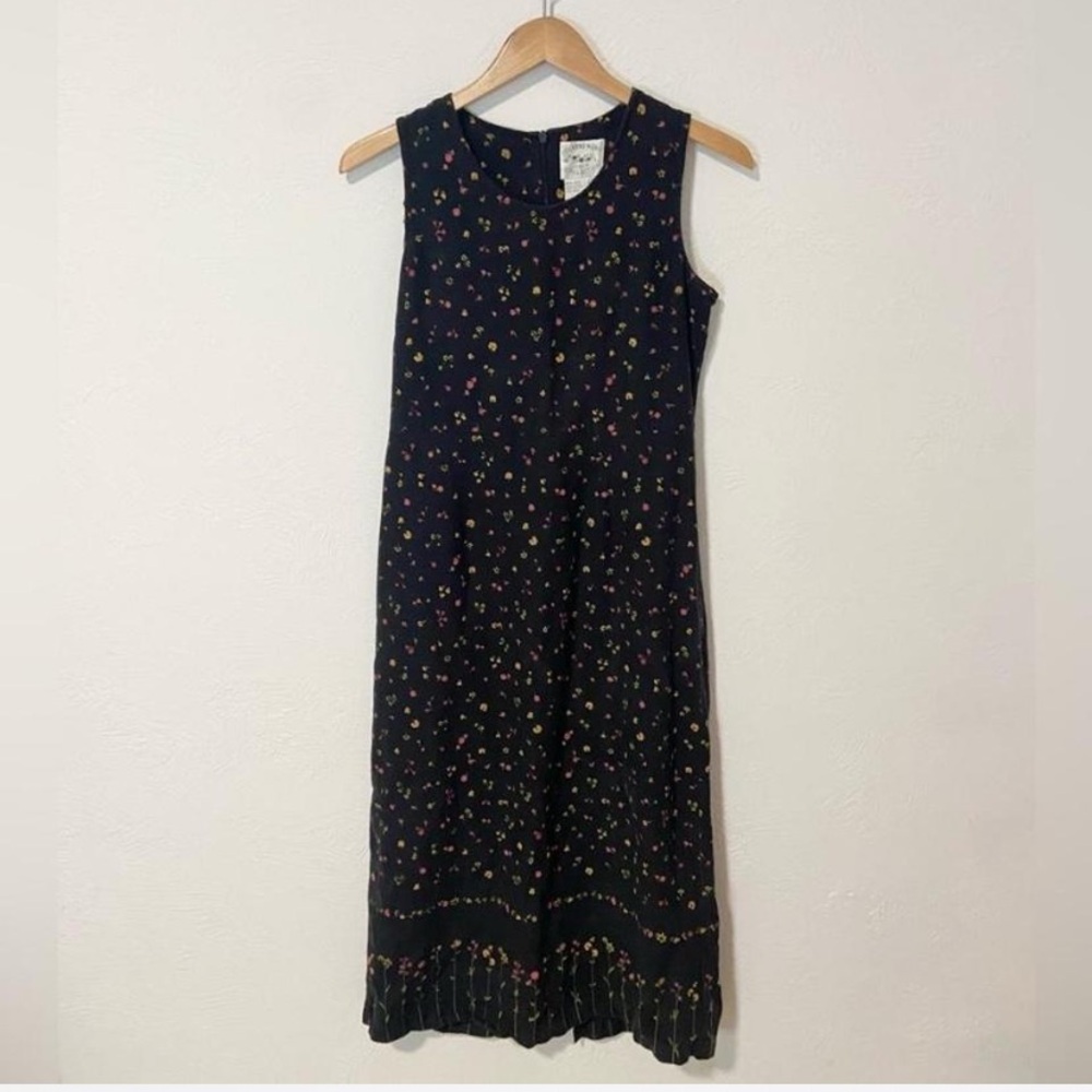 Vintage floral midi dress